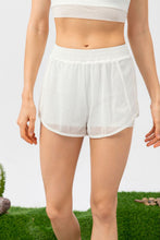 Load image into Gallery viewer, Faux Layered Elastic Waist Pocket Active Shorts