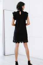 Load image into Gallery viewer, Sweet Lovely by Jen Full Size Fit for Royalty Lace Flutter Sleeve Dress