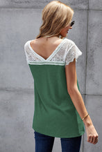 Load image into Gallery viewer, Lace Sleeve Tee Shirt