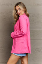 Load image into Gallery viewer, GeeGee Sunshine & Smiles Solid Open Front Blazer