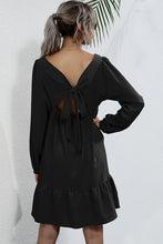 Load image into Gallery viewer, Knot Back Square Neck Dress