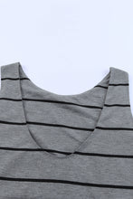 Load image into Gallery viewer, Striped Slit Sleeveless Maxi Dress