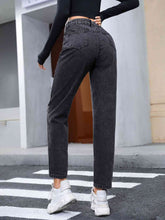Load image into Gallery viewer, Distressed Straight Leg Jeans