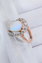 Load image into Gallery viewer, Moonstone Teardrop-Shaped 925 Sterling Silver Ring
