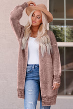 Load image into Gallery viewer, Heathered Open Front Longline Cardigan DIBS l HEATHERED