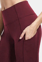 Load image into Gallery viewer, Wide Waistband Sports Leggings with Side Pockets