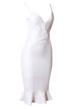 Load image into Gallery viewer, Spaghetti Strap Fishtail Bandage Dress
