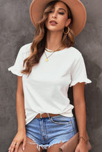 Load image into Gallery viewer, Flounce Cuff Crewneck T-shirt