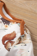 Load image into Gallery viewer, Baby Printed Bodysuit and Waffle-Knit Drawstring Pants Set