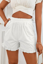 Load image into Gallery viewer, Ruffle Hem Paperbag Shorts with Pockets