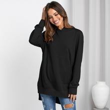 Load image into Gallery viewer, Side Slit Raglan Sleeve Hoodie with Kangaroo Pocket