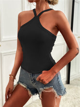 Load image into Gallery viewer, Crisscross Sleeveless Ribbed Top