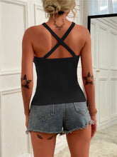 Load image into Gallery viewer, Crisscross Sleeveless Ribbed Top