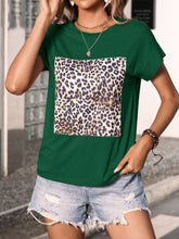 Load image into Gallery viewer, Animal Print Round Neck T-Shirt DIBS ANIMAL