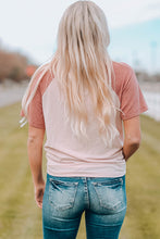 Load image into Gallery viewer, Two-Tone Raglan Sleeve V-Neck Tee