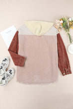 Load image into Gallery viewer, Snap Front Hooded Corduroy Shacket