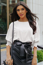 Load image into Gallery viewer, Pretty Blouse Dolman Style Smocked Cuff Detail