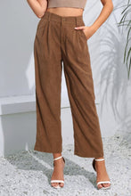 Load image into Gallery viewer, Buttoned Straight Hem Long Pants