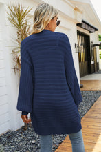 Load image into Gallery viewer, Dropped Shoulder Longline Cardigan with Pockets