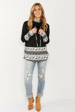 Load image into Gallery viewer, Heimish Sleigh Ride Full Size Waffle Knit Christmas Top
