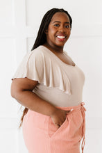 Load image into Gallery viewer, White Birch Apple of My Eye Full Size Flutter Sleeve Bodysuit