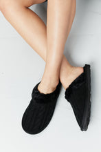 Load image into Gallery viewer, Forever Link Cable-Knit Faux Fur Slipper