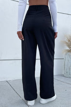 Load image into Gallery viewer, Asymmetrical Pleated Waist Wide Leg Pants