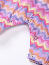 Load image into Gallery viewer, Baby Girl Printed Bow Detail Square Neck Romper