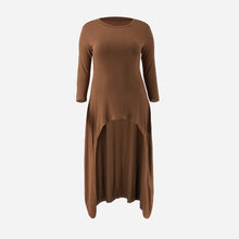 Load image into Gallery viewer, Full Size Shark-Bite Hem T-Shirt Dress