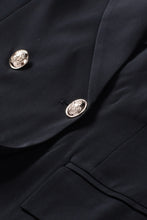 Load image into Gallery viewer, Double-Breasted Lapel Collar Long Sleeve Blazer
