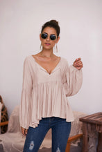 Load image into Gallery viewer, Puff Long Sleeve Pleated Top