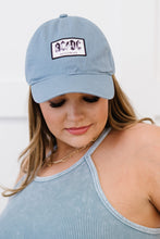 Load image into Gallery viewer, David & Young ACDC Back in Black Licensed Baseball Cap in Vintage Blue