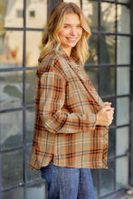 Load image into Gallery viewer, Plaid Button Front Shirt with Breast Pocket