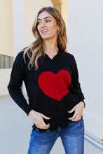 Load image into Gallery viewer, CY Fashion Full Size Heart Hem Detail Drop Shoulder Top