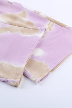 Load image into Gallery viewer, Tie-Dye Raglan Sleeve Top and Drawstring Pants Lounge Set