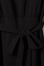 Load image into Gallery viewer, Boat Neck Tie Belt Jumpsuit