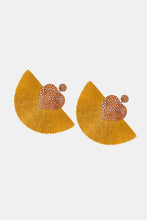 Load image into Gallery viewer, Heart Shape Fringed Dangle Earrings