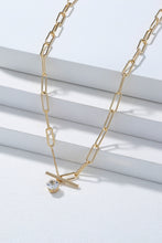 Load image into Gallery viewer, Front-Clasp Cable Chain Necklace with Rhinestone DIBS 0001