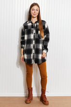 Load image into Gallery viewer, Zenana Autumn Evening Full Size Plaid Longline Shacket