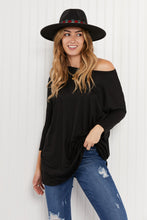 Load image into Gallery viewer, Acting Pro City Loft Full Size Three-Quarter Sleeve Tunic Top