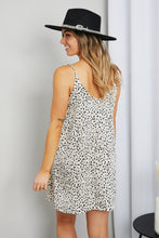 Load image into Gallery viewer, Zenana Leopard Side Slit Spaghetti Strap Dress
