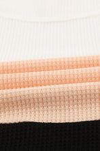 Load image into Gallery viewer, Contrast Striped Print Color Block Top