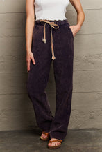Load image into Gallery viewer, POL Leap Of Faith Corduroy Straight Fit Pants in Midnight Navy