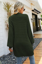 Load image into Gallery viewer, Dropped Shoulder Longline Cardigan with Pockets