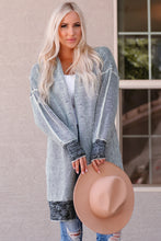 Load image into Gallery viewer, Heathered Open Front Longline Cardigan DIBS l HEATHERED