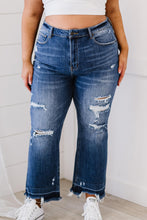 Load image into Gallery viewer, RISEN Chloe Shadow Hem Distressed Straight Leg Jeans