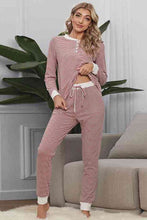 Load image into Gallery viewer, Striped Tee & Pants Pajama Set