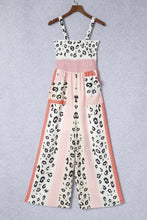Load image into Gallery viewer, 1303 Animal Print Smock Detail Jumpsuit