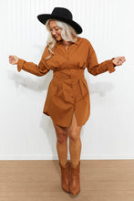 Load image into Gallery viewer, HYFVE Whisked Away Button-Up Shirt Dress