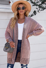 Load image into Gallery viewer, Heathered Open Front Longline Cardigan DIBS l HEATHERED